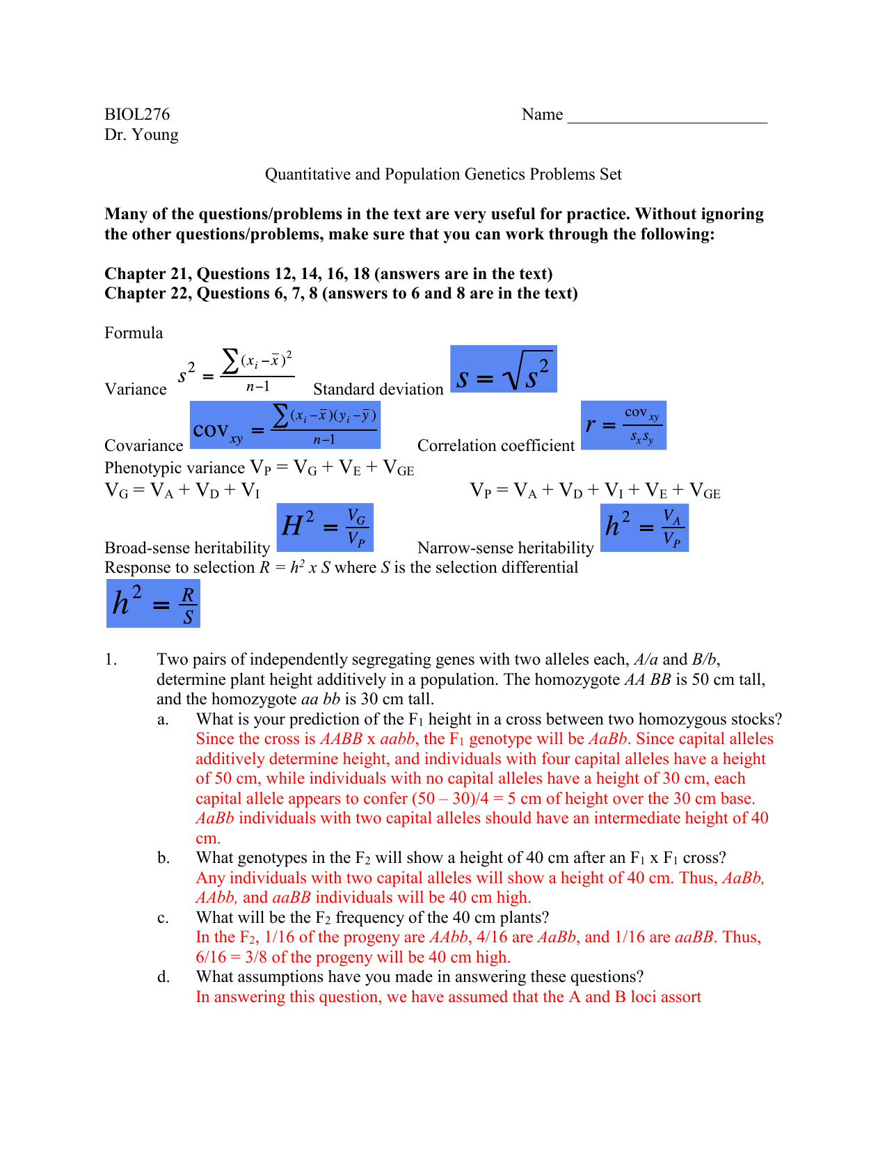 Bio101 F 98