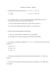 Final Review Problems ~ Math 60