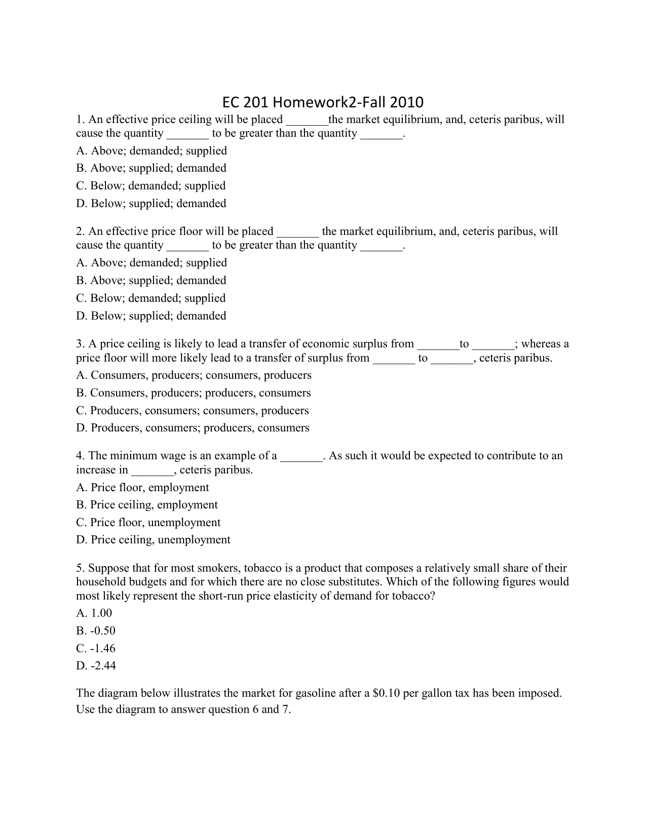 Second Homework