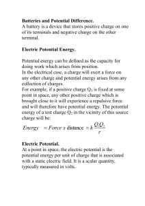 Lecture 8: Electric potential
