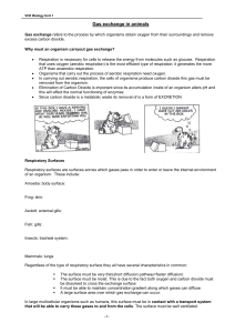 Gas exchange