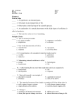 Biology Semester Test