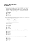 Chem101, 2nd Major Exam, term061