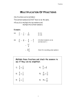 multiplication of fractions