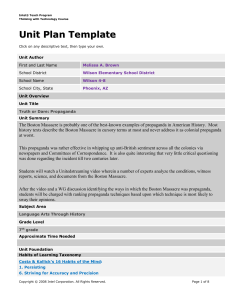 Unit Plan Template