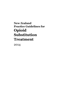 New Zealand Practice Guidelines for Opioid Substitution Treatment