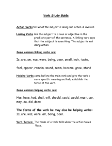 Verb Study Guide