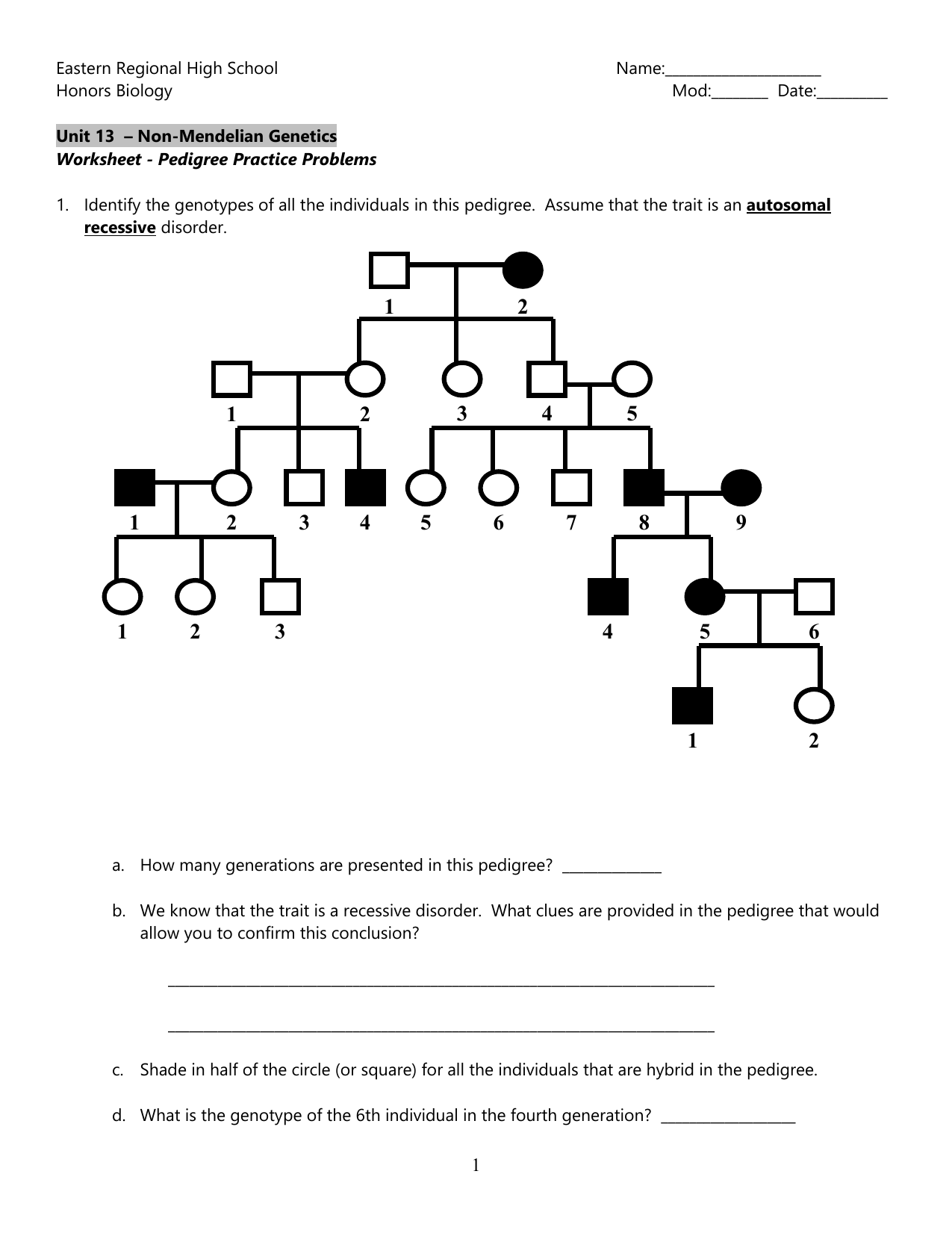 pedigree charts worksheet worksheet pedigree practice problems. 