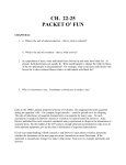 Chapter 22-25 Packet O` Fun