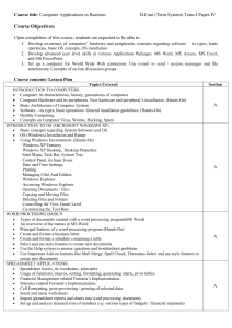 Model Paper Computer Application In Business