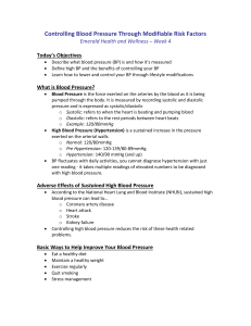 Controlling Blood Pressure Through Modifiable Risk Factors