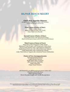 Rehearsal Dinners - Bilmar Beach Resort