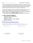 ALGEBRA II – SUMMER PACKET