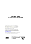 VCE Theatre Studies Assessment Handbook 2014-2018