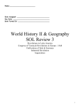 WHII SOL Review Packet 3 - Fredericksburg City Schools
