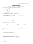 Name Hour ______ Pre-Algebra: Semester 1 Review Circled