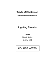 Testing Lighting Circuits