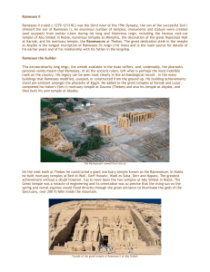 Ramses II - TeacherWeb