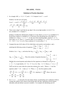 Solutions - Missouri State University