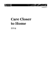 Care Closer to Home - Ministry of Health