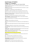 Earth Science 12th Edition Vocabulary Chapter 15