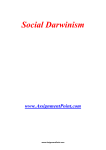Social Darwinism www.AssignmentPoint.com Social Darwinism is a