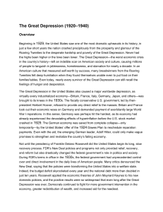 MICKNOTES- (20) The Great Depression (1920-1940)