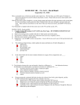 2008 EXAM 1 With Answers
