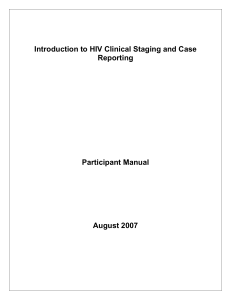eg `Draft Operational Manual for HIV Case