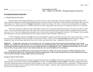 Notes - Page 1 Name: Social Studies Seven/PD: _____ Notes