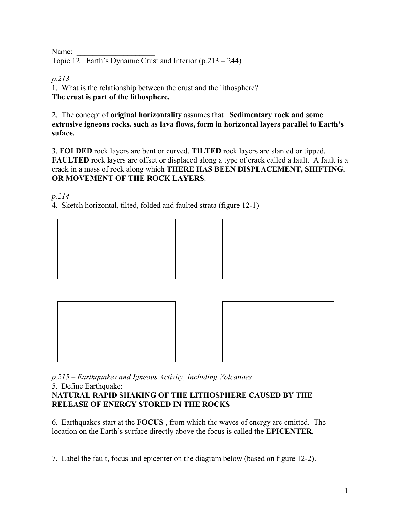 Topic 12 Guided Reading Answer Key