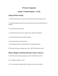 AP Human Geography Chapter 7 Guided Reading – 1st Half Dying