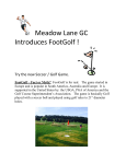 Meadow Lane GC Introduces FootGolf ! Try the new Soccer / Golf