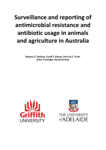 1 Surveillance and reporting of antimicrobial resistance and