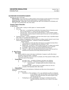 securities regulations