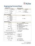 Engineering Formula Sheet