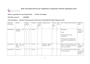 Risk assessment