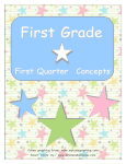 First Grade First Quarter Concepts Cover graphics from: www.mycu