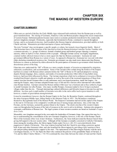 Chapter 6 The making of western Europe