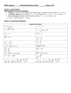 Section 2.1: What is a Function?