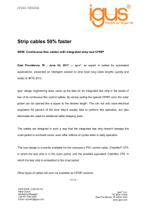 Strip cables 50% faster