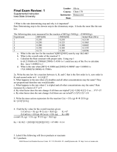 KEY Final Exam Review - Iowa State University