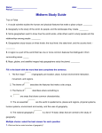 Midterm Review Study Guide - Mater Academy Lakes High School