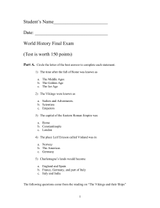 Final Exam for World History