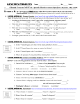 Genetics Unit Project Description Sheet