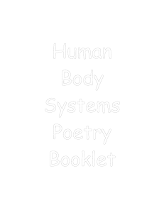 Human Body Poetry Booklet