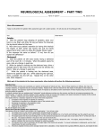 Neurological assessment – part two