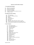 111-Writing Center Resources on File (Table of Contents).