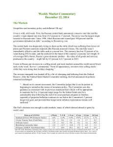 Weekly Commentary 12-22-14 PAA