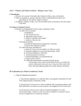 Unit 5 – Primates and Primate Evolution – Human Science Lecture